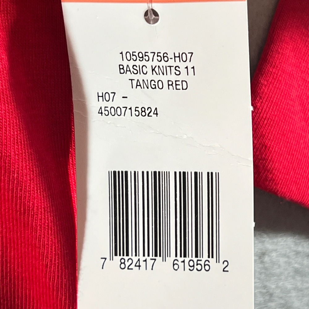 1172 | NWT Jones New York Sport Button Shoulder Knit 3/4 Sleeve Top Red Women 3X - Picture 5 of 9
